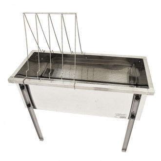 Mesa de desoperculado Lysoň Optima - bandeja de acero inoxidable - P 150 cm Langstroth