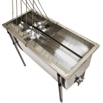 Mesa de desoperculado Lysoň Optima - bandeja de acero inoxidable - P 150 cm Langstroth