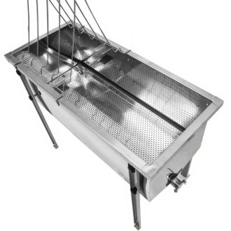 Mesa para desoperculado Lysoň Optima - bandeja de acero inoxidable - P 75 cm Langstroth
