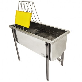 Mesa de desoperculado Lysoň Optima - bandeja de acero inoxidable - P 150 cm Langstroth