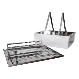 Bandeja desoperculadora ApiNord - acero inoxidable - con 2 marcos