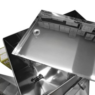 Fundidor de cera con hornillo de gas Mellarius - acero inoxidable - grande