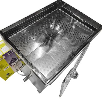 Fundidor de cera con hornillo de gas Mellarius - acero inoxidable - grande