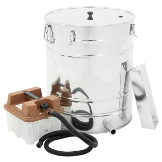 Fundidor de cera de barril 100l con generador de vapor