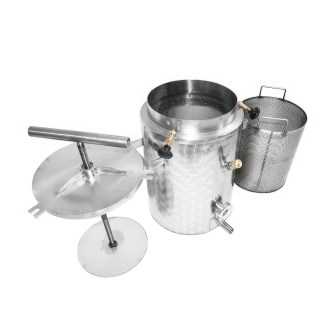 Caldera para cera con prensa 35l