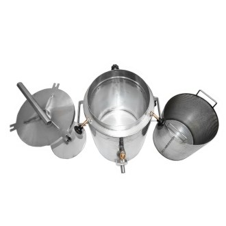 Caldera para cera con prensa 35l