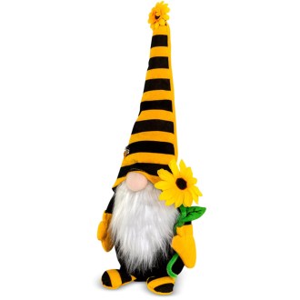 Gnomo abeja de peluche 38 cm – BienoSpass con barba completa