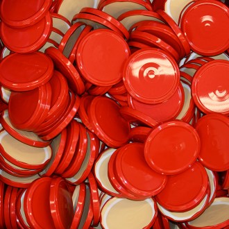 Tapa para conservas para tarro TO 82 - RBS - roja - 700 uds - caja completa