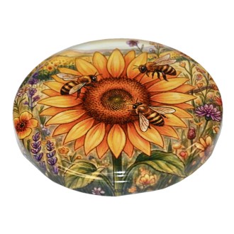 Tapa para tarro TO 82 - Girasol pintado 700 uds - caja completa - HOJ4