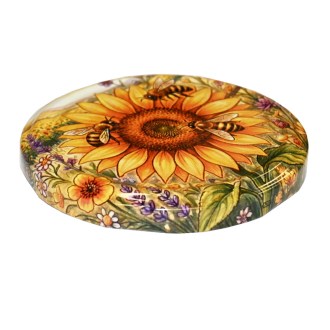 Tapa para tarro TO 82 - Girasol pintado 700 uds - caja completa - HOJ4