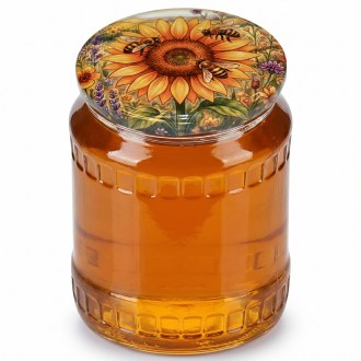 Tapa para tarro TO 82 - Girasol pintado 700 uds - caja completa - HOJ4