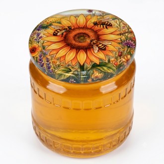 Tapa para tarro TO 82 - Girasol pintado 700 uds - caja completa - HOJ4