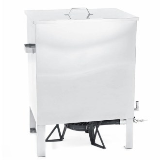 Fundidor de cera con hornillo de gas Mellarius - acero inoxidable - grande
