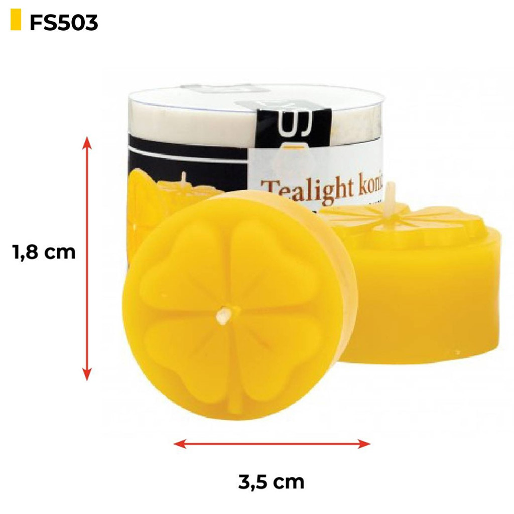 Molde de silicona para velas - vela de té trébol - 1,8 cm - FS503