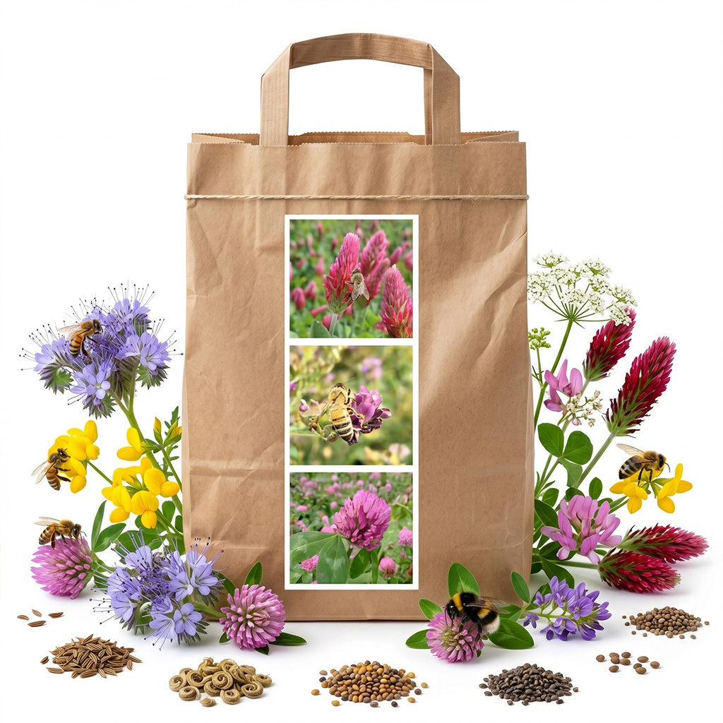 Mezcla nectarífera perenne de primavera para abejas - 1 kg