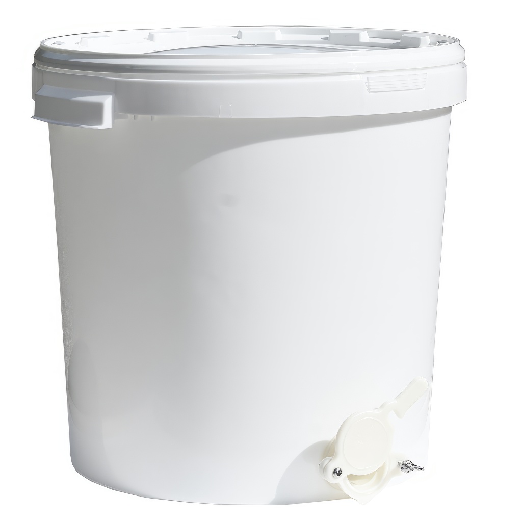 Tanque de extracción 40 kg con válvula - blanco
