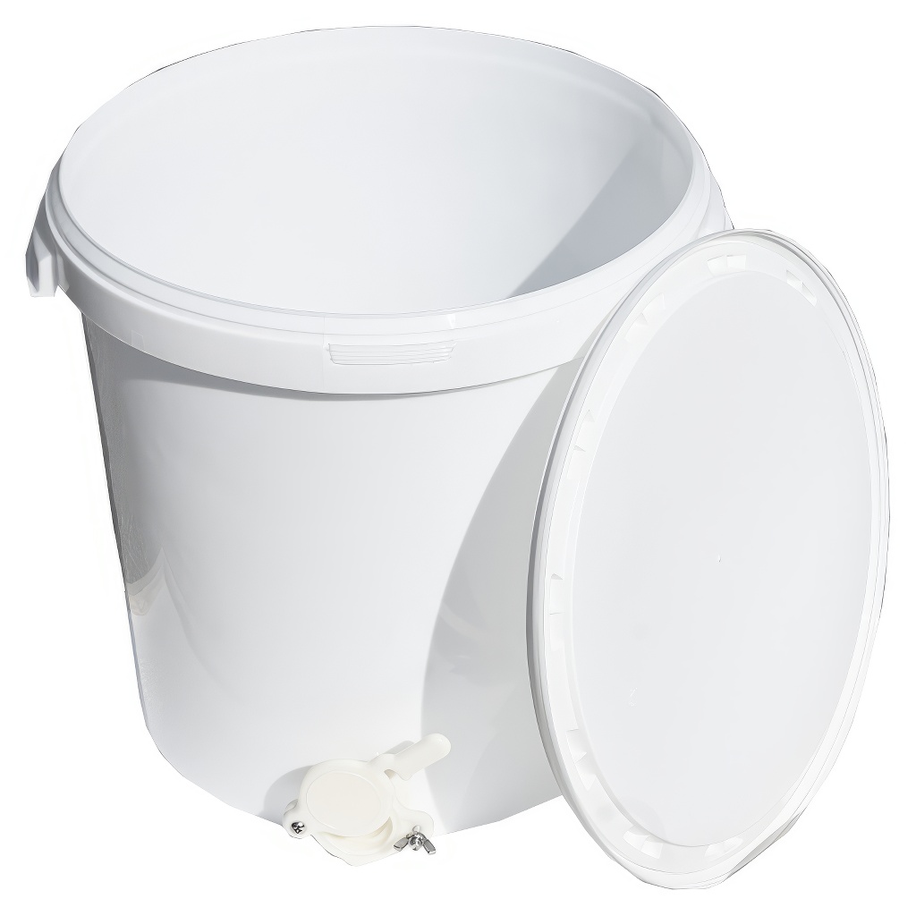 Tanque de extracción 40 kg con válvula - blanco