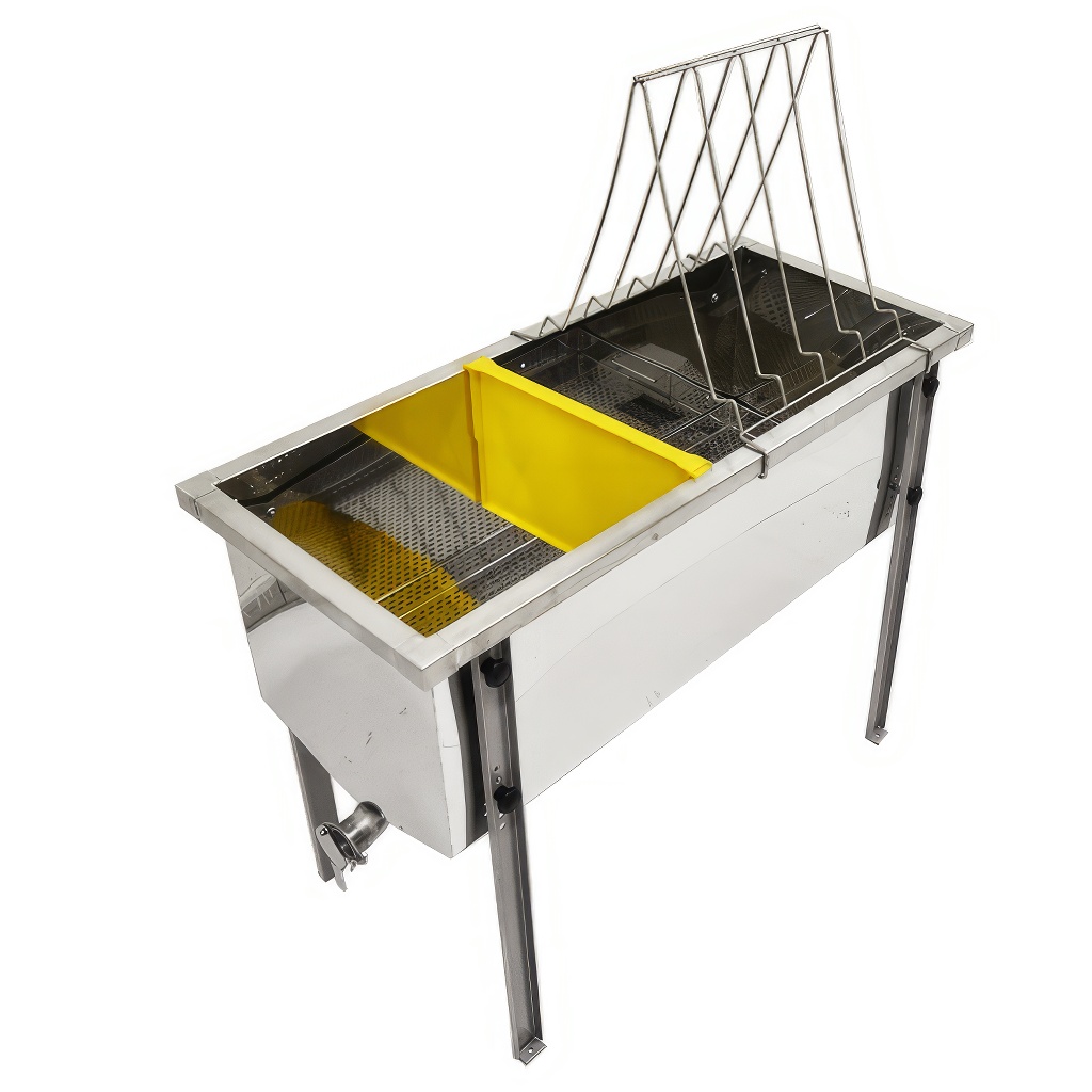 Mesa de desoperculado Lysoň Optima - bandeja de acero inoxidable - P 150 cm Langstroth