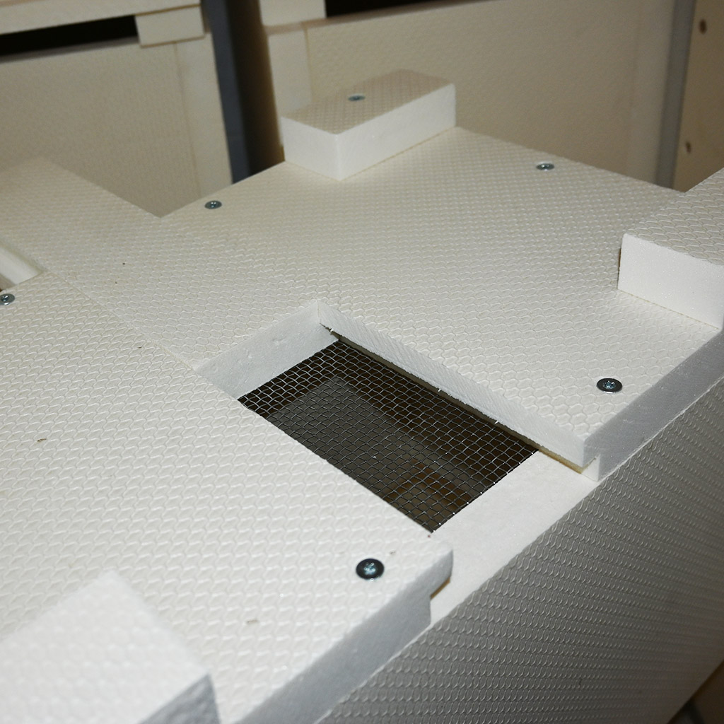 Núcleo de poliestireno extruido Langstroth 3/4 - 6 cuadros