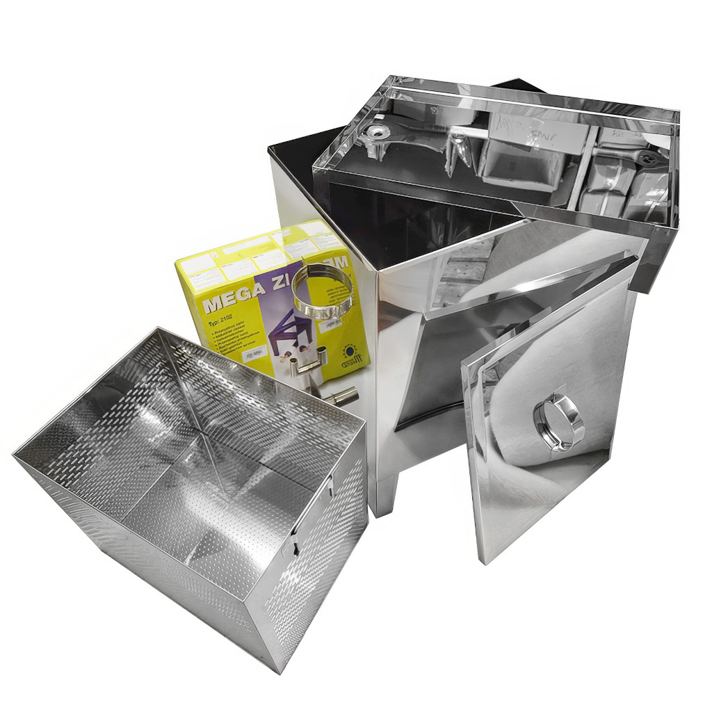 Fundidor de cera con hornillo de gas Mellarius - acero inoxidable - grande