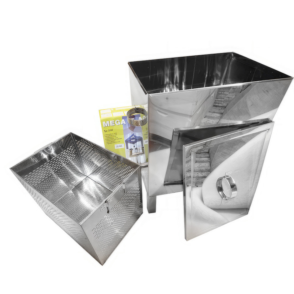 Fundidor de cera con hornillo de gas Mellarius - acero inoxidable - grande