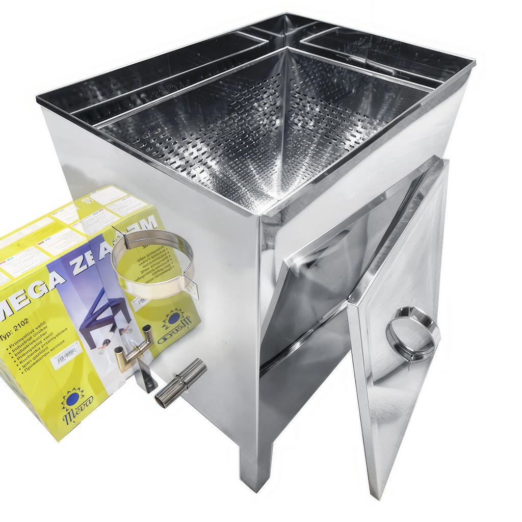 Fundidor de cera con hornillo de gas Mellarius - acero inoxidable - grande