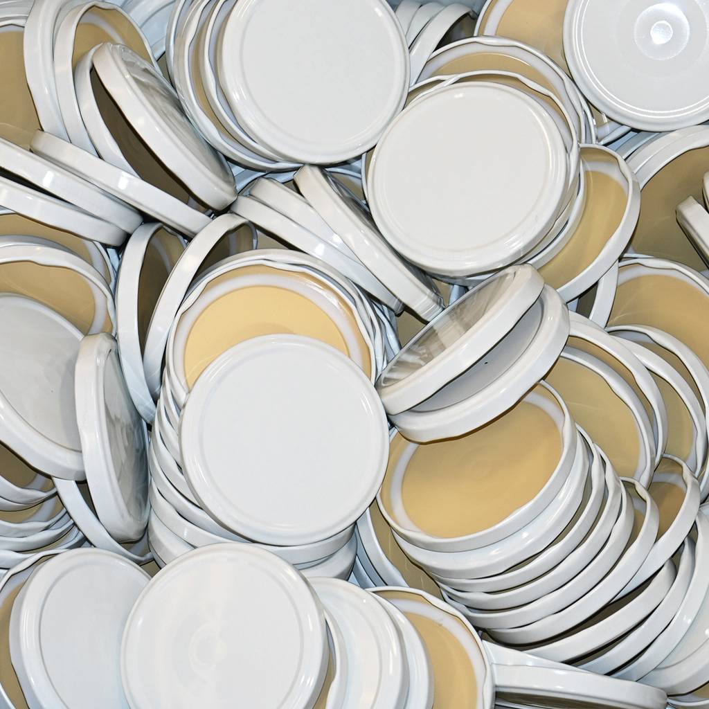 Tapa para conservas para tarro TO 82 - RBS - blanca - 700 uds - caja completa