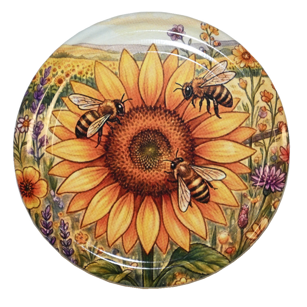 Tapa para tarro TO 82 - Girasol pintado 700 uds - caja completa - HOJ4