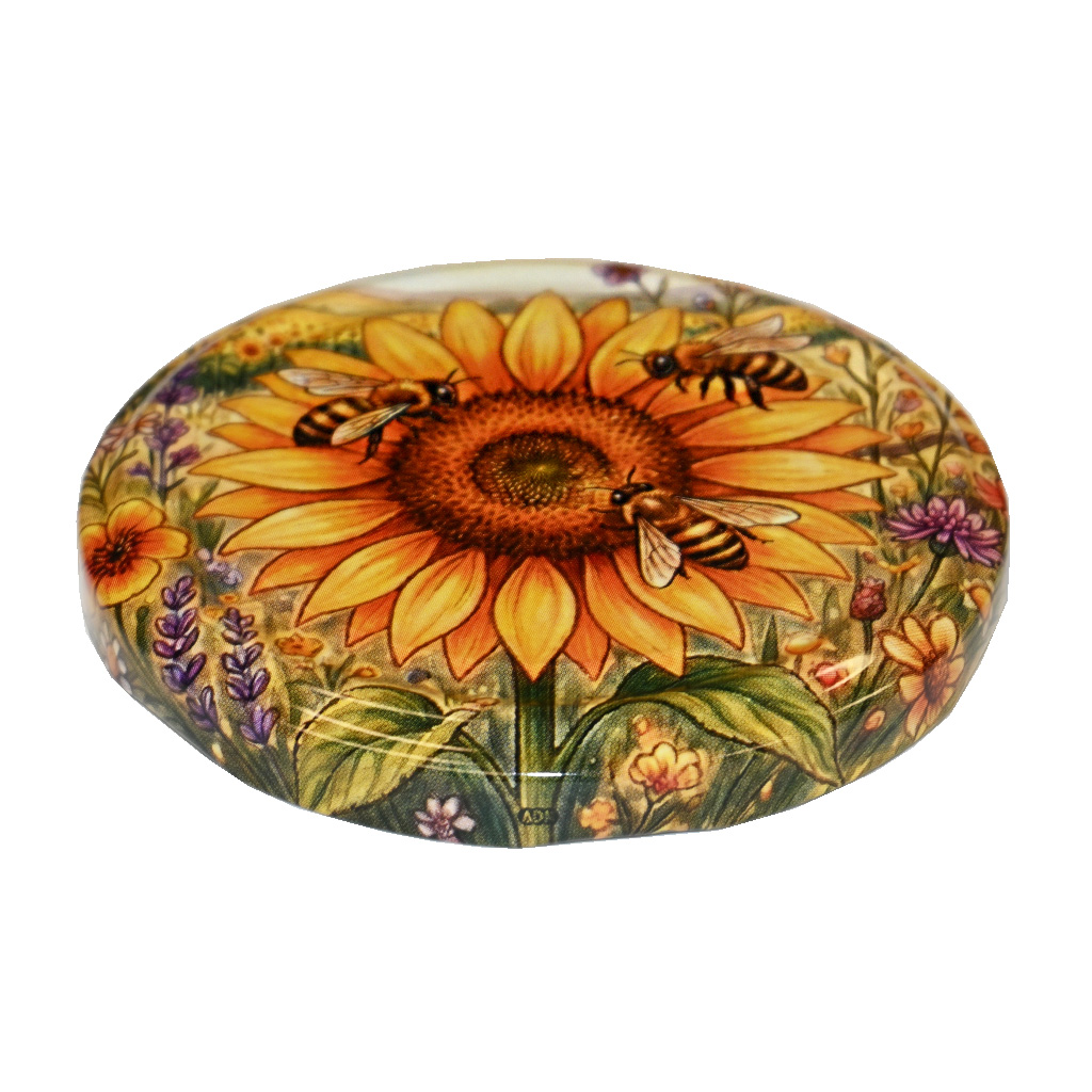 Tapa para tarro TO 82 - Girasol pintado 700 uds - caja completa - HOJ4