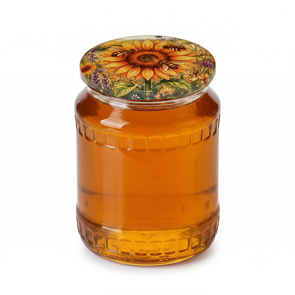 Tapa para tarro TO 82 - Girasol pintado 700 uds - caja completa - HOJ4