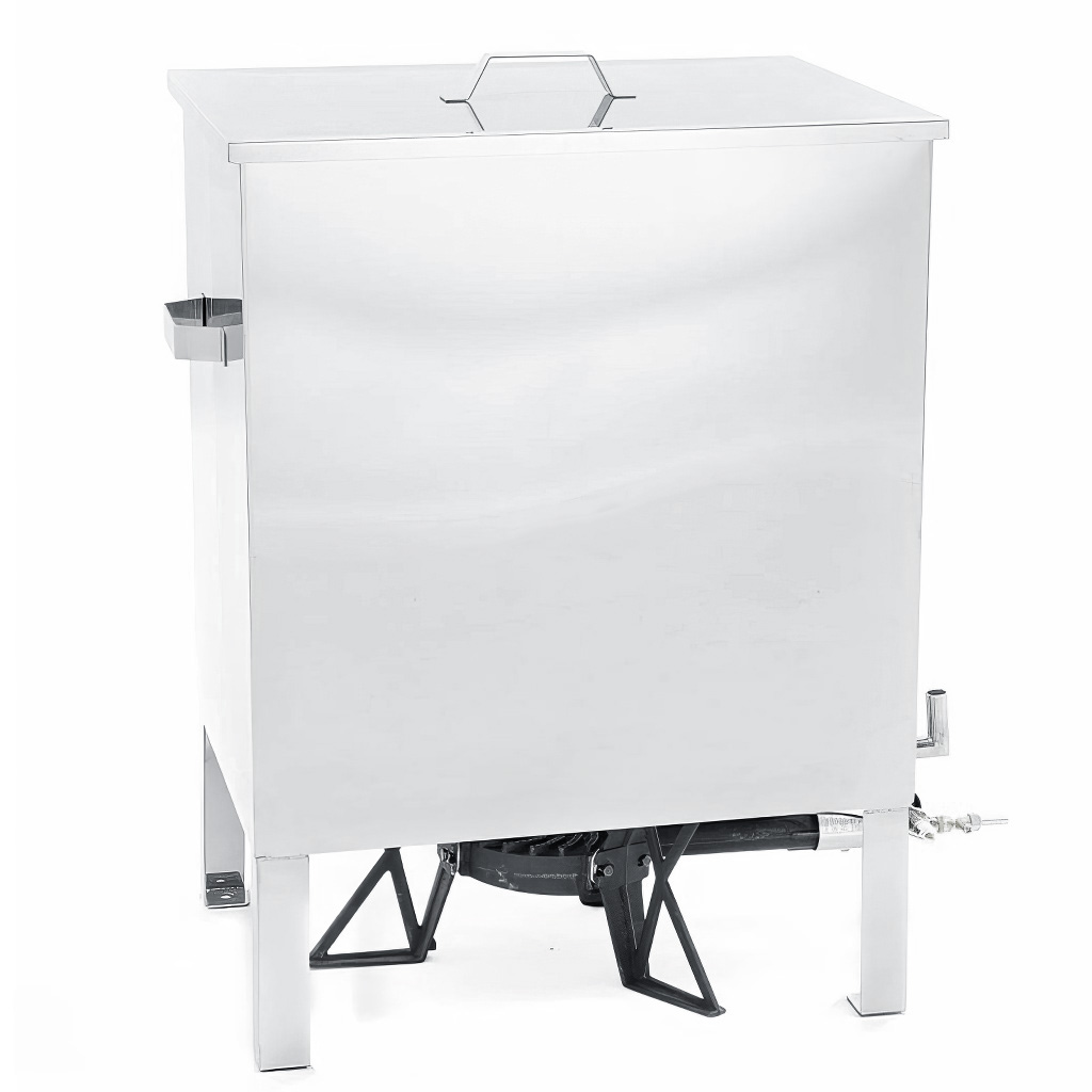 Fundidor de cera con hornillo de gas Mellarius - acero inoxidable - grande